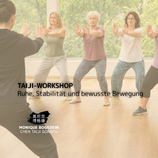 Taiji-Workshop für Frauen: Sanfte, fließende Bewegungen für mehr Ruhe, Stabilität und Balance. Ohne Vorkenntnisse – einfach ausprobieren und erleben.