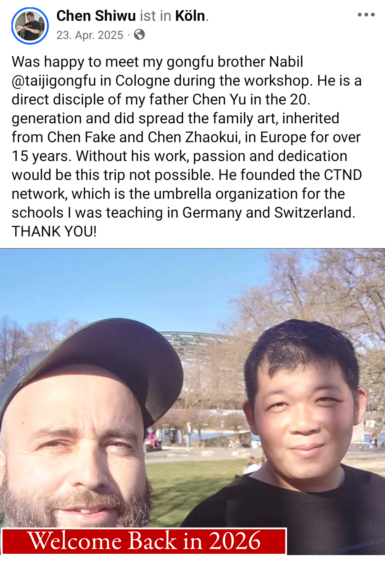 Chen Shiwu Seminar – Chen-Style Taijiquan