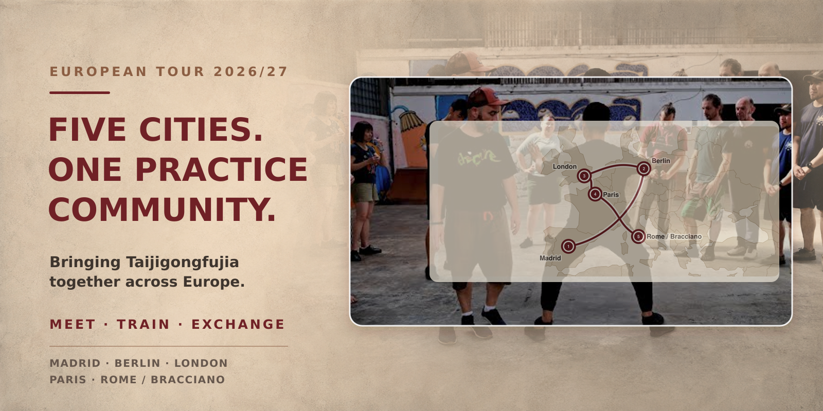 Europatour 2026/27 – Five Cities, One Practice Community